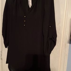 Sugar mint black blouse